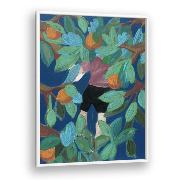 Eleanor Baker painting - ORANGE TREE FRUIT by Asianmonk