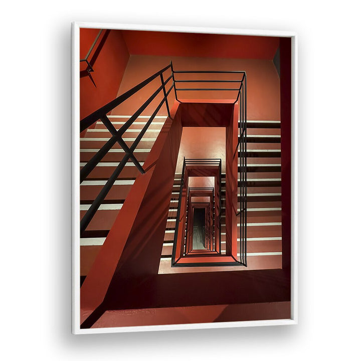 Christian Meermann painting - RED STAIRS by Asianmonk