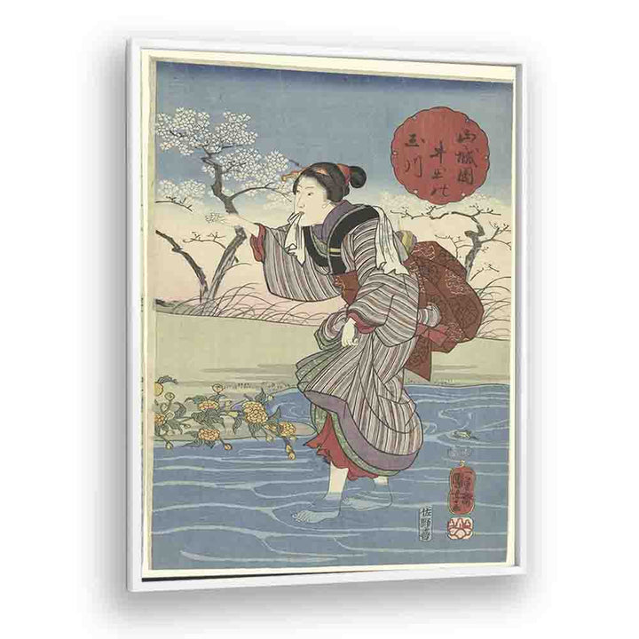 DE IDE TAMA RIVIER IN DE PROVINCIE YAMASHIRO, UTAGAWA KUNIYOSHI (CA. 1847)