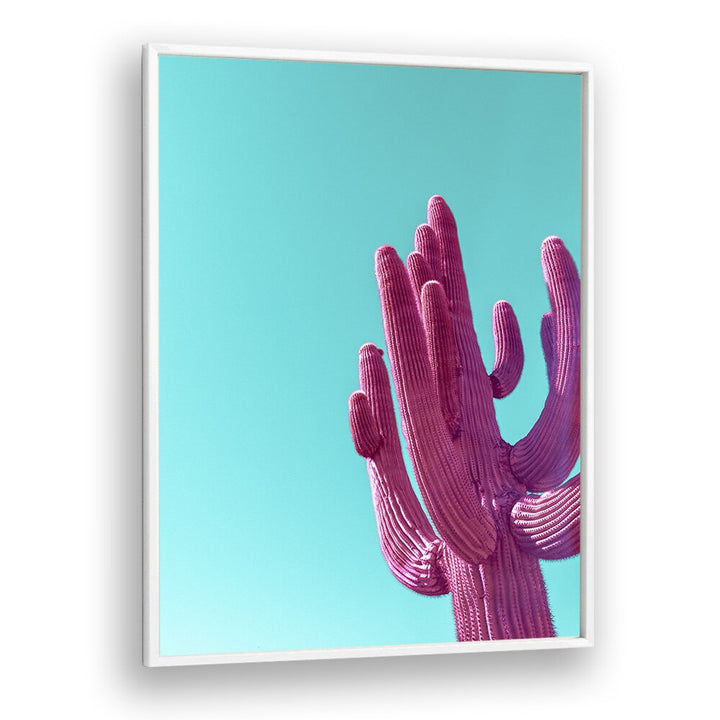 surreal painting - MAGENTA PINK SAGUARO by Asianmonk