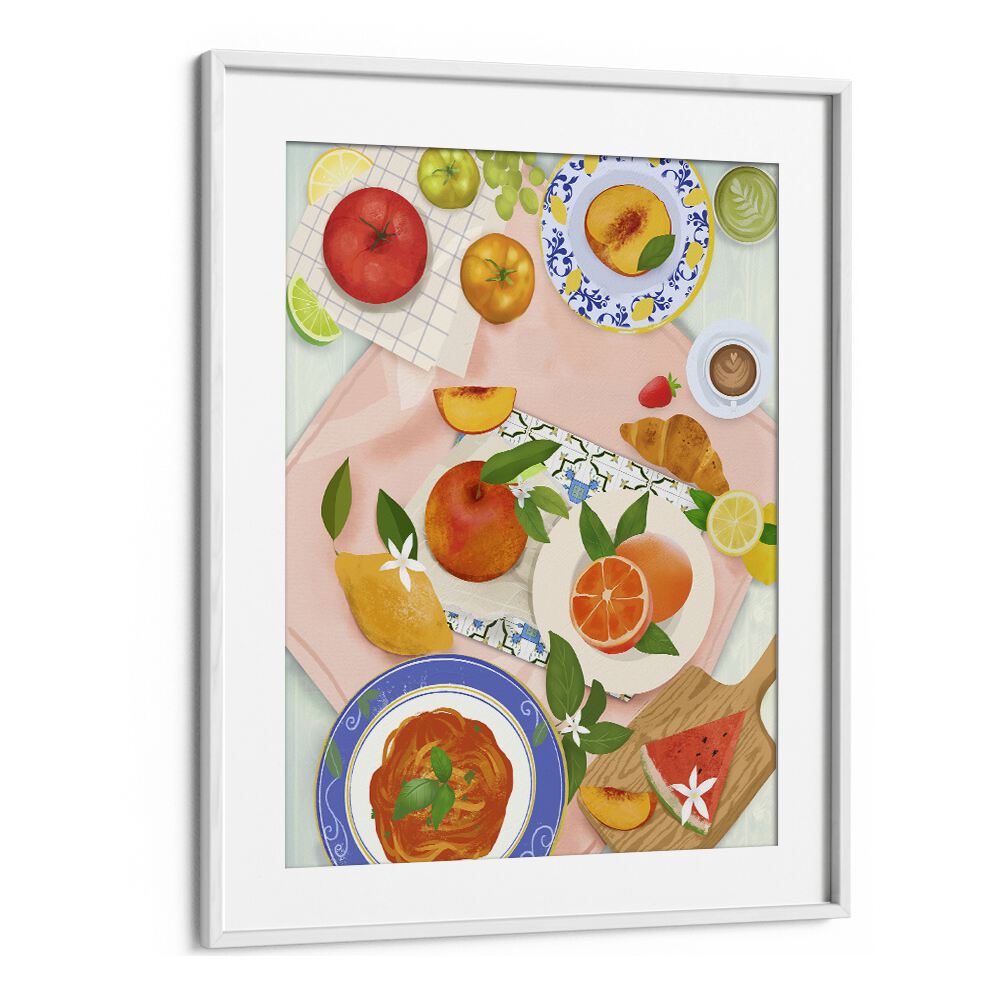 kitchen painting - SUMMER BRUNCH BY PETRA LIDZE by Asianmonk