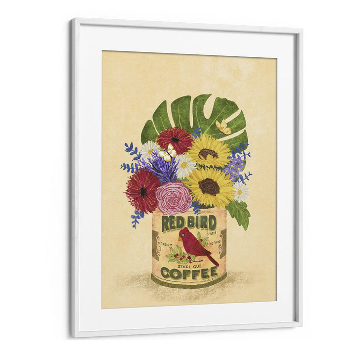 FLOWERS IN A VINTAGE COFFEE