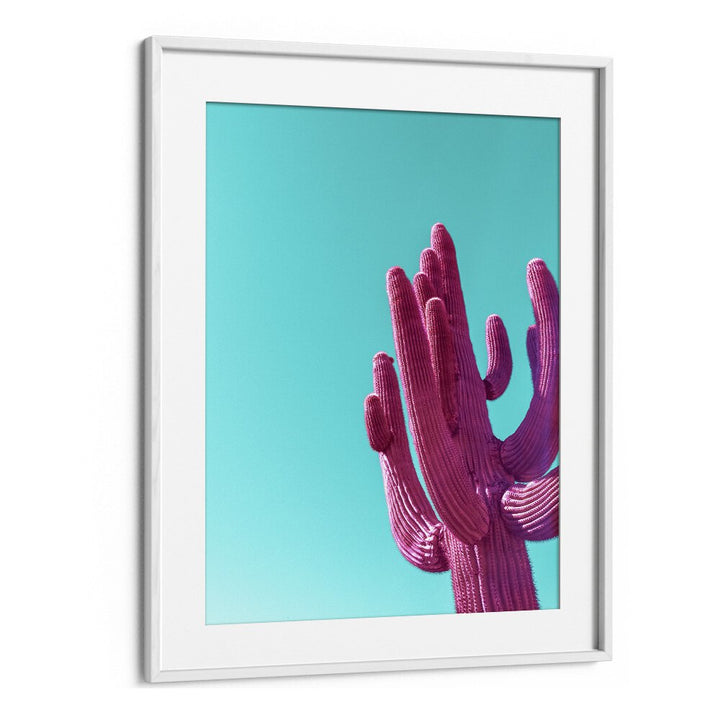 surreal painting - MAGENTA PINK SAGUARO by Asianmonk