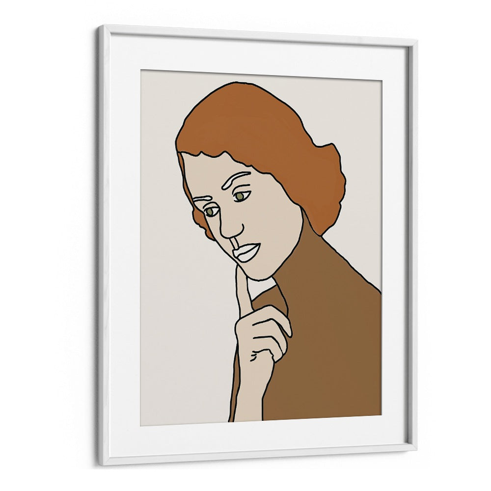 Vintage painting - THINKING WOMAN by Asianmonk