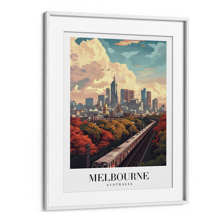 TRAVEL ART painting - MELBOURNE CITY TRANSPORT - AUSTRALIA by Asianmonk