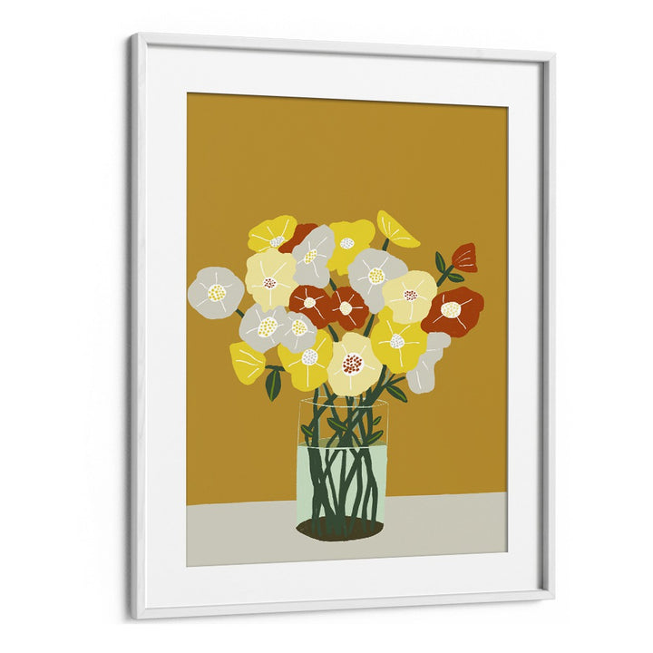 Vintage painting - VASE OF FLOWERS by Asianmonk