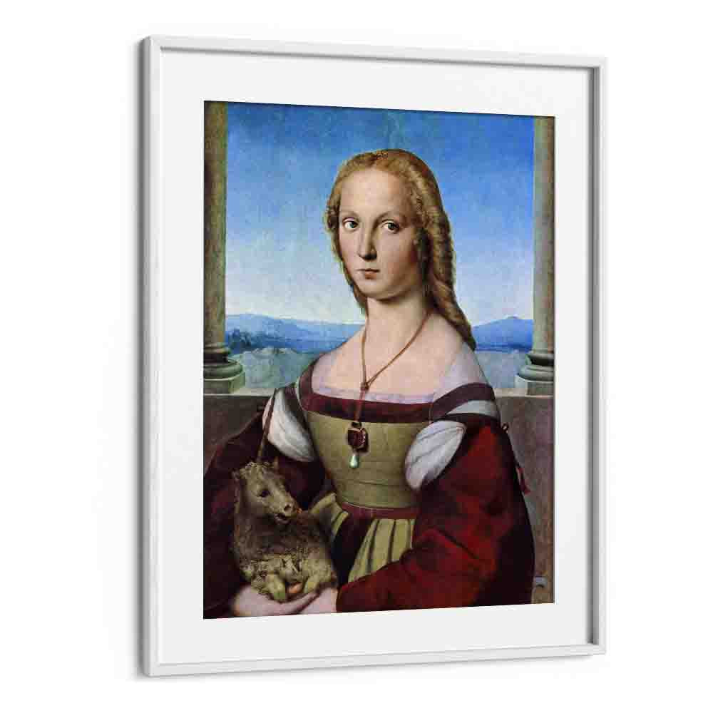 RAPHAEL'S YOUNG WOMAN WITH UNICORN (DAME MIT DEM EINHORN) (1506)