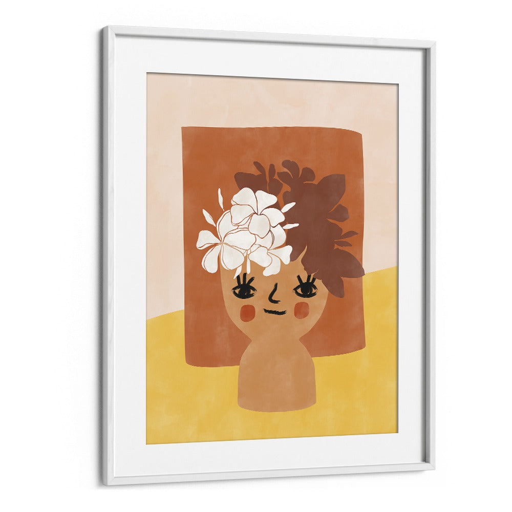 HAPPY FLOWER POT BY ELENA RISTOVA, GEOMETRIC ART PRINTS