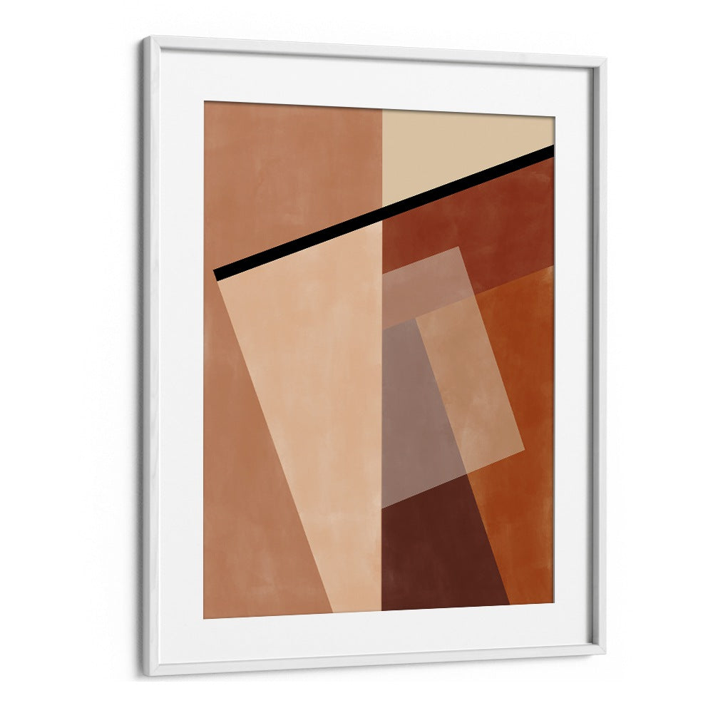 TERRACOTTA SQUARES BY ELENA RISTOVA, GEOMETRIC ART PRINTS