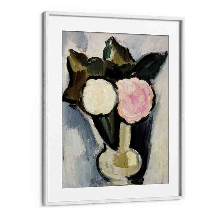 PINK AND WHITE FLOWERS IN A VASE (1929)