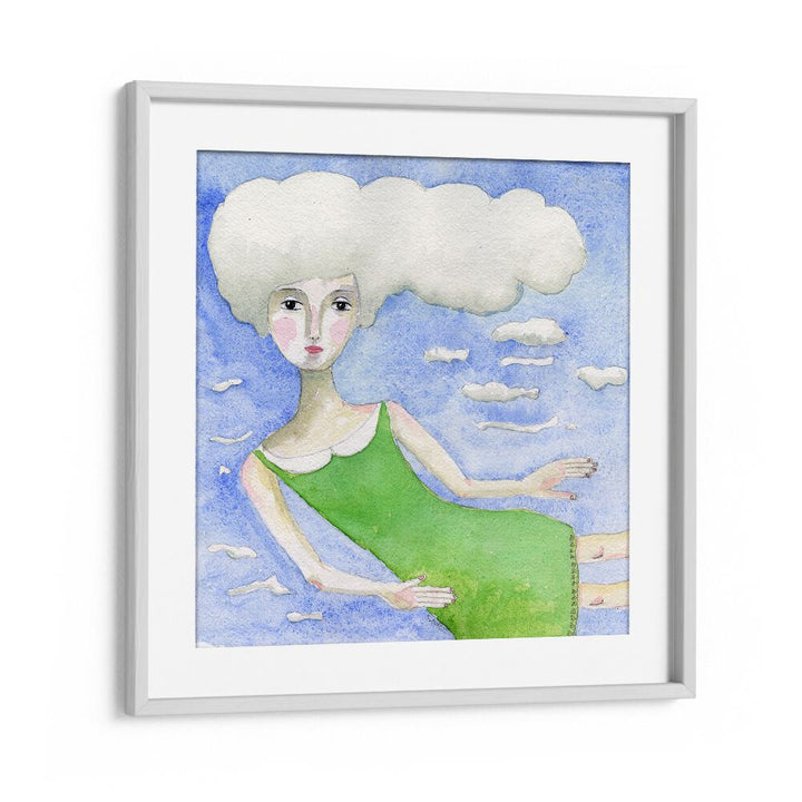 Arty Guava painting - HEAD IN THE CLOUDS by Asianmonk