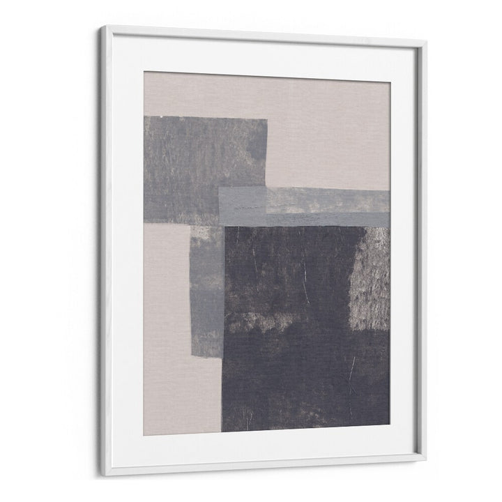 GRAY BLOCKS II BY ALISA GALITSYNA GEOMETRIC ART PRINTS, GEOMETRIC PAINTINGS