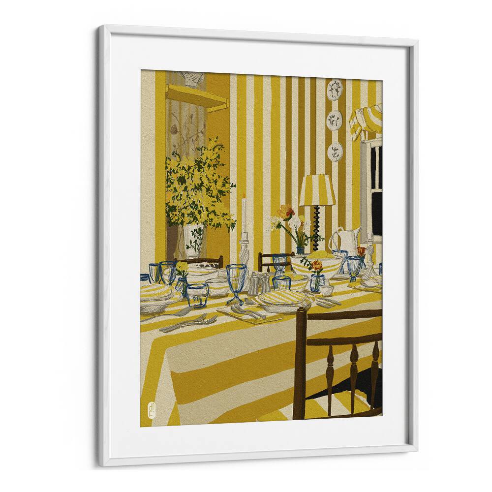 kitchen painting - YELLOW ROOM PORTRAIT by Asianmonk