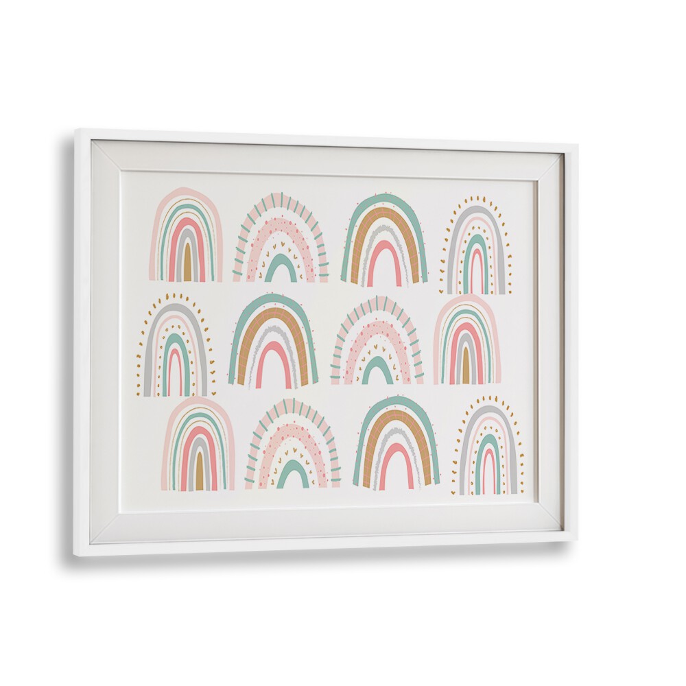 RAINBOWS WHITE KIDS ROOM PAINTINGS