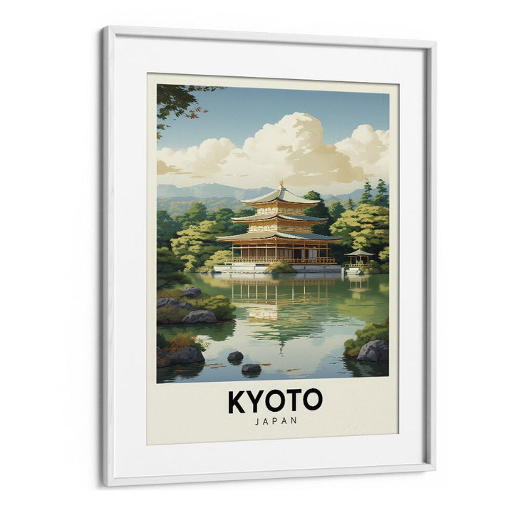 TRAVEL ART painting - SERENE SAKURA: A KYOTO REVERIE – TRAVEL ARTWORK by Asianmonk