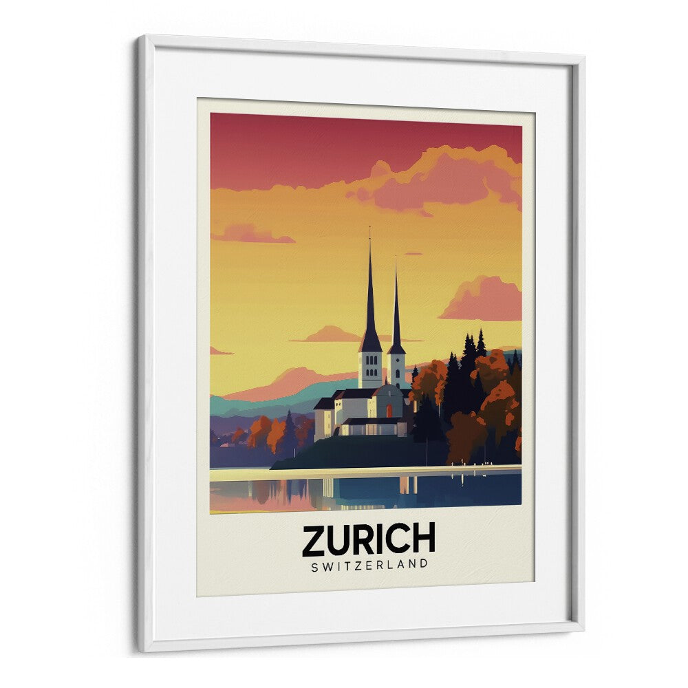 TRAVEL ART painting - ZURICH - SWITZERLAND by Asianmonk