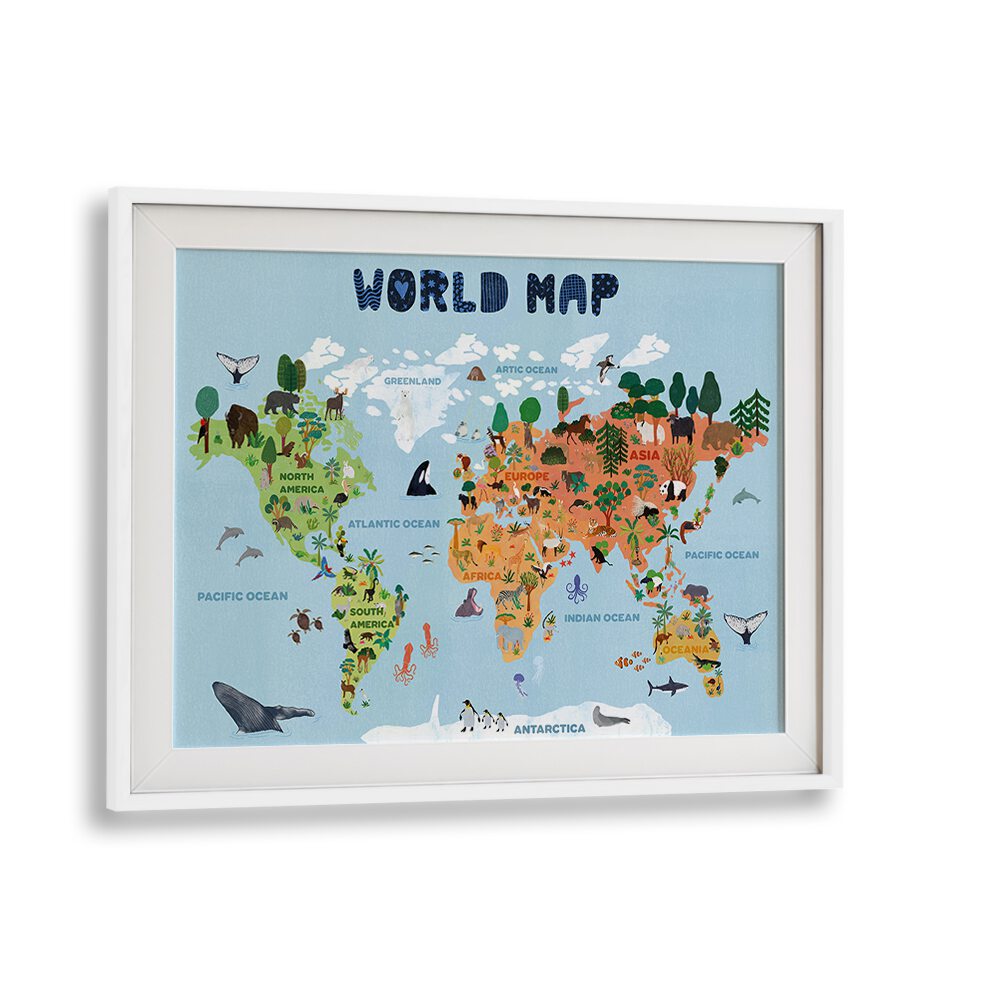 WORLD MAP BY JOTA DE JAI KIDS ROOM ART