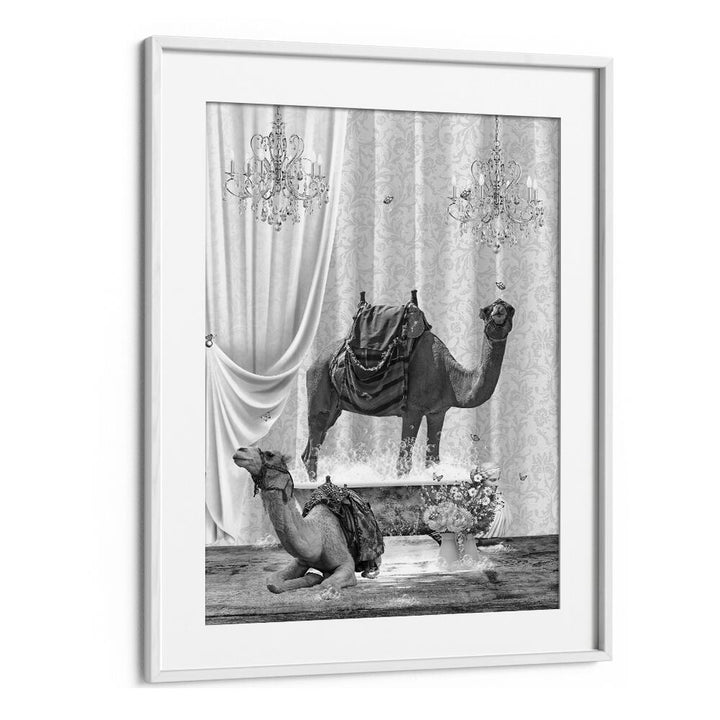 Quotes painting - CAMELS A BUBBLES BLACK AND WHITE by Asianmonk
