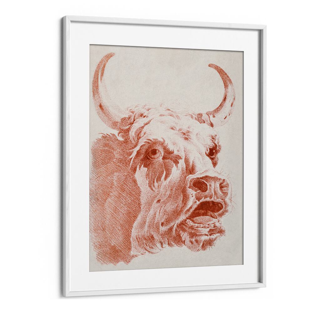 ANIMALS painting - HEAD OF A COW (CA.1778) by Asianmonk