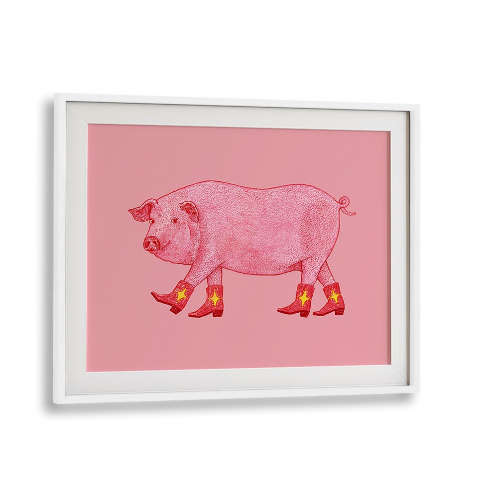 MARJORIE THE COWGIRL PIG , KIDS ROOM PAINTINGS