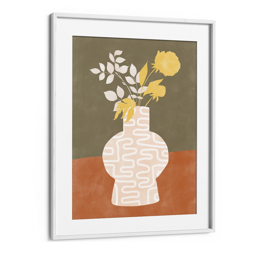 GEOMETRIC DESIGN FLOWER POT BY ELENA RISTOVA, GEOMETRIC ART PRINTS