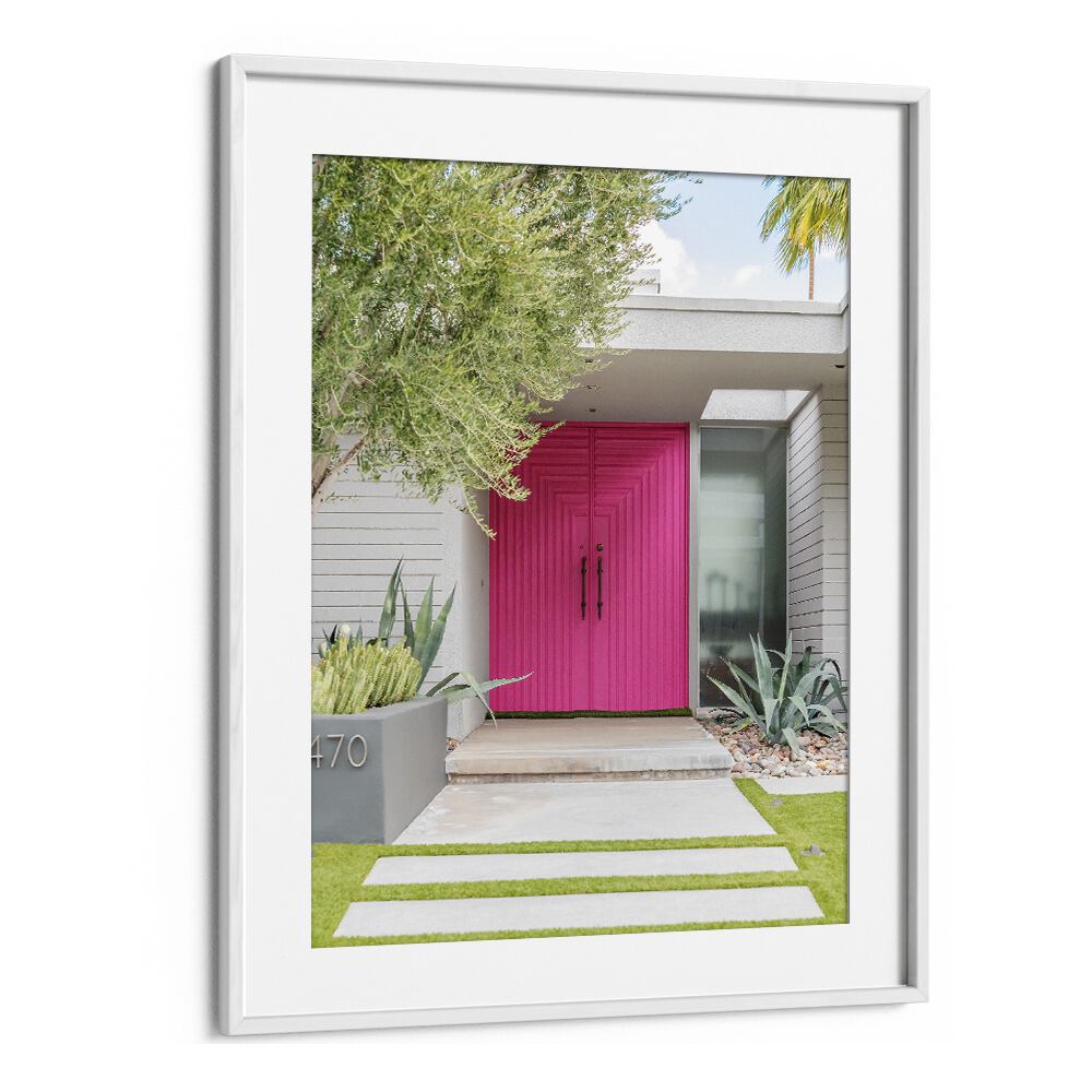 surreal painting - MAGENTA PINK DOORS by Asianmonk