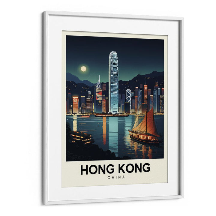 TRAVEL ART painting - HONG KONG HORIZONS: A JOURNEY THROUGH URBAN ELEGANCE by Asianmonk