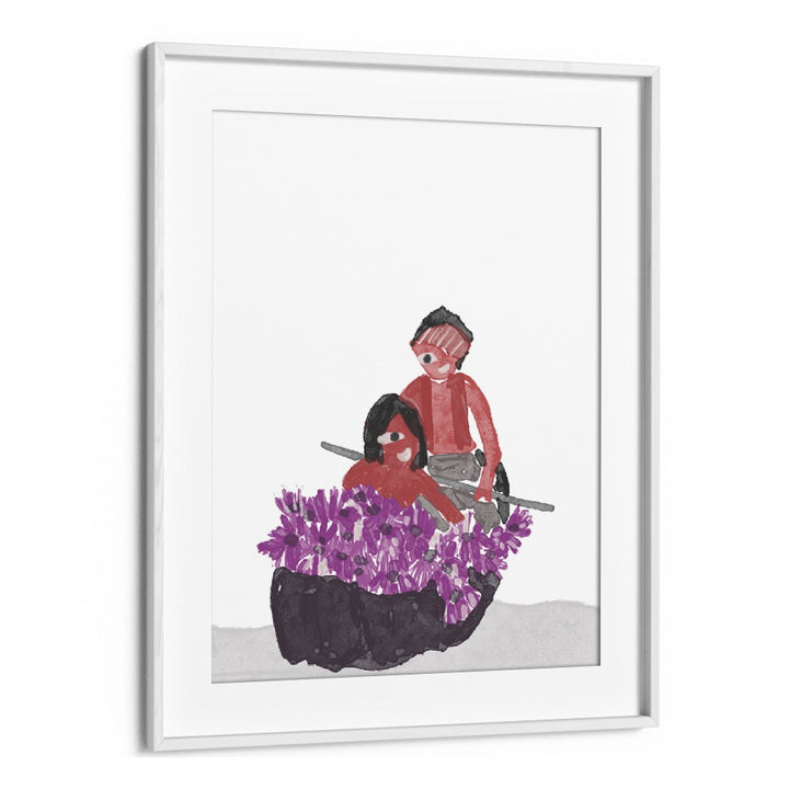 Lilly Girl - Kids In A Lilly Pond framed art