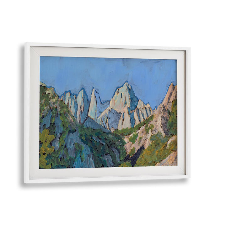 Breathtaking HOLISTER PEAK, LANDSCAPE PAINTINGS showcasing serene mountains and lush valleys for a tranquil space.