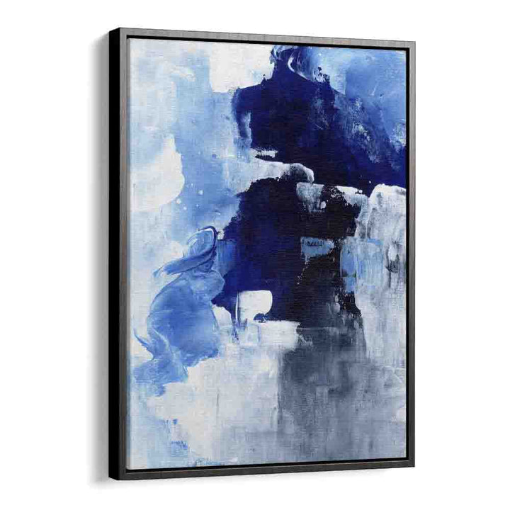 winter night by ejaaz haniff abstract art prints in Black Floater Frame