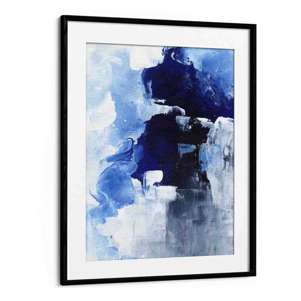 winter night by ejaaz haniff abstract art prints in Black Frame With Mount