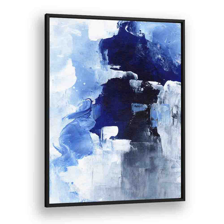 winter night by ejaaz haniff abstract art prints in Black Plain Frame