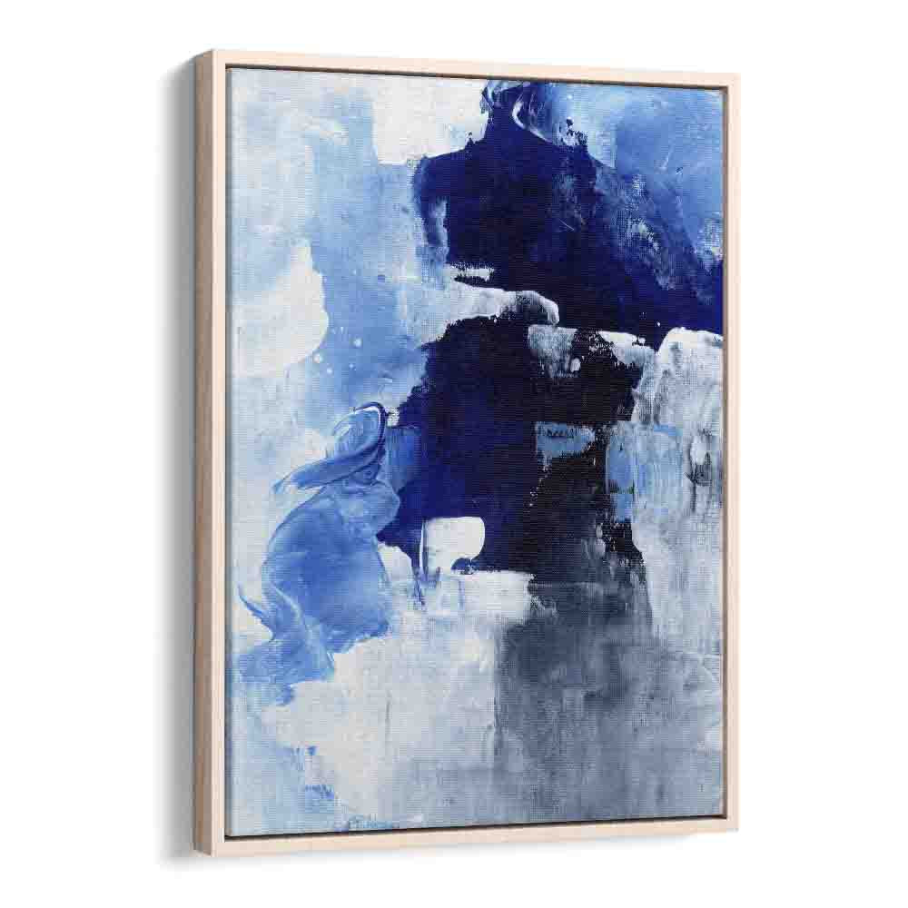 winter night by ejaaz haniff abstract art prints in Oak Wood Floater Frame