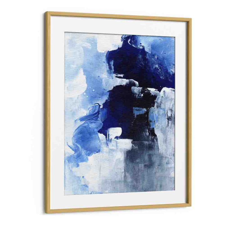 winter night by ejaaz haniff abstract art prints in Oak Wood Frame With Mount