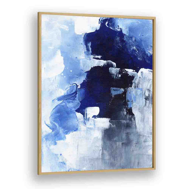 winter night by ejaaz haniff abstract art prints in Oak Wood Plain Frame