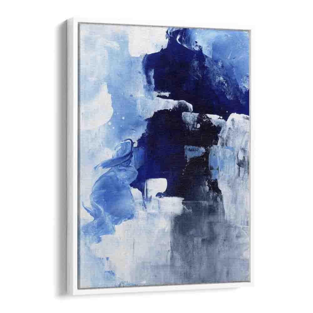 winter night by ejaaz haniff abstract art prints in White Floater Frame