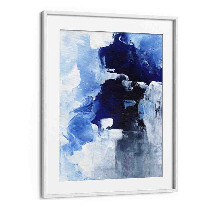 winter night by ejaaz haniff abstract art prints in White Frame With Mount