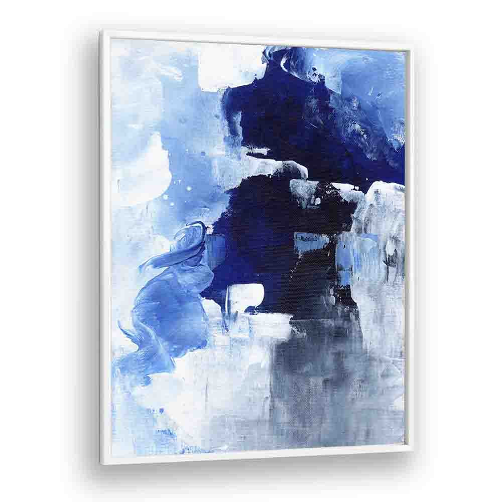 winter night by ejaaz haniff abstract art prints in White Plain Frame