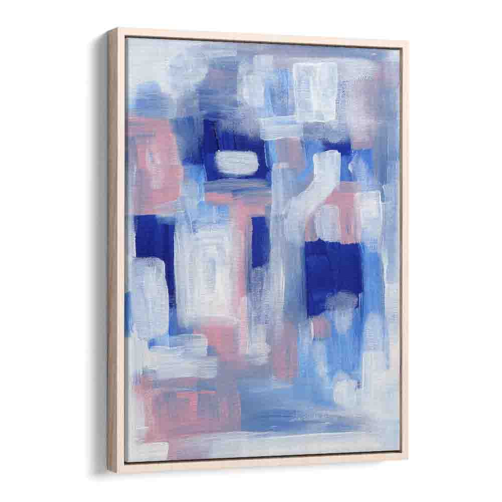 winter winds by ejaaz haniff abstract art prints in Oak Wood Floater Frame