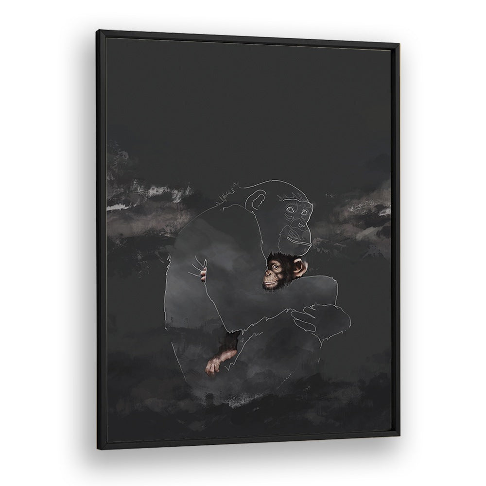 wish you were here by gabriella roberg wall art prints in Black Plain Frame