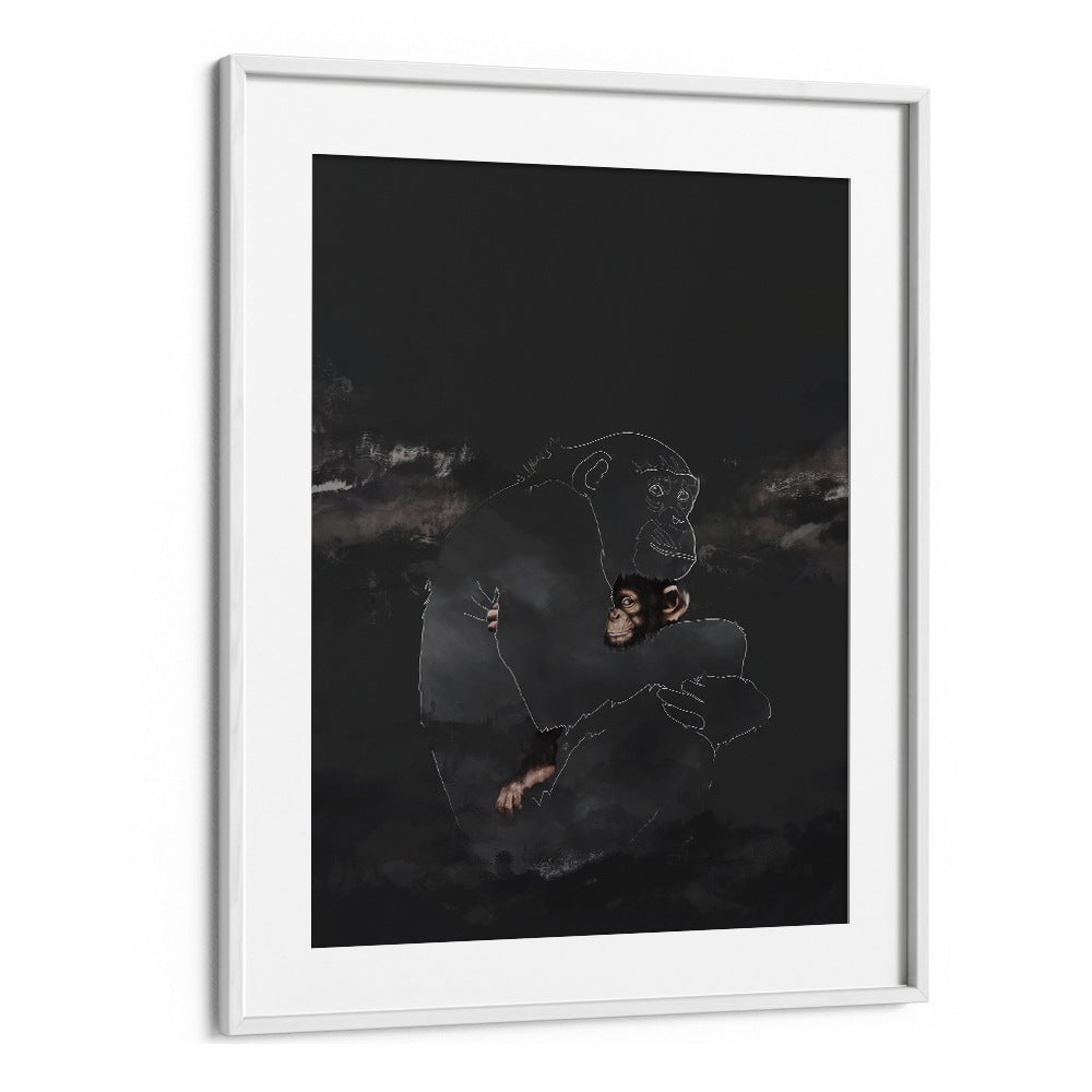 wish you were hereby gabriella roberg wall art prints in White Frame With Mount