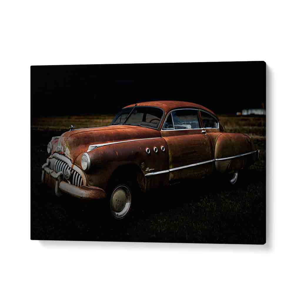 wrecked car car poster in Gallery Wrap