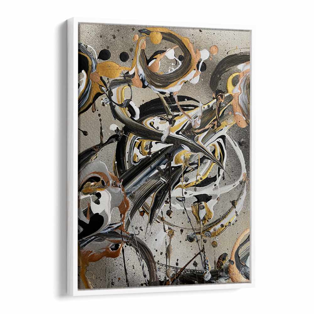 yuki ii abstract paintings in White Floater Frame